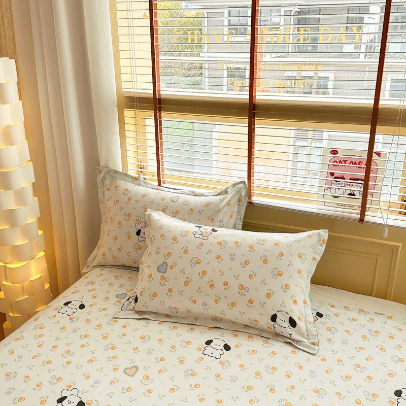 Cotton Twill Pillowcases Set - 100% Cotton, Modern Home Decor
