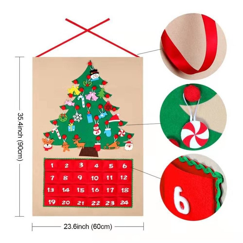 Creative Felt Christmas Tree - Festive Holiday Decor for Home