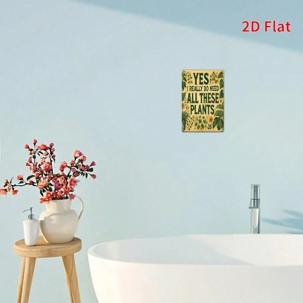 Metal Tin Sign Wall Decoration - 20 cm x 20 cm