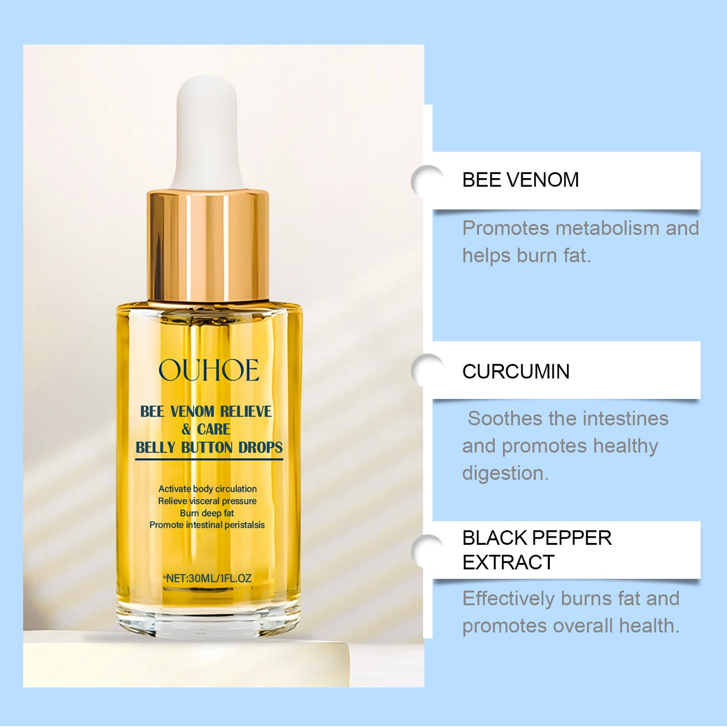 Firming Body Care Essence with Peppermint & Black Pepper Extract - 30ml