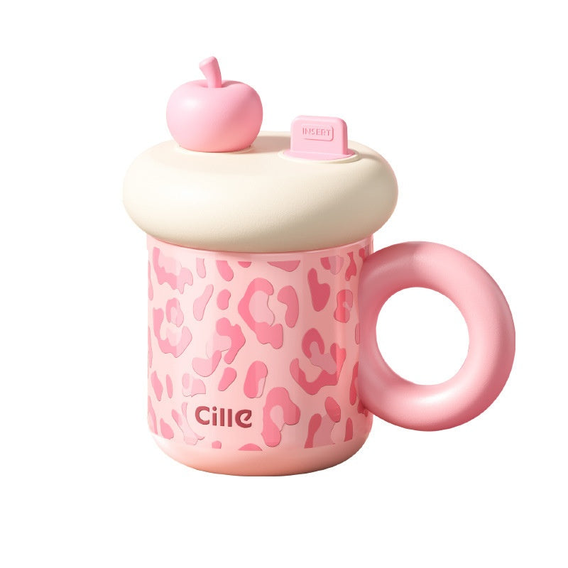Girls Insulated Snow-Topped Mug with Straw - 460ml Varieties