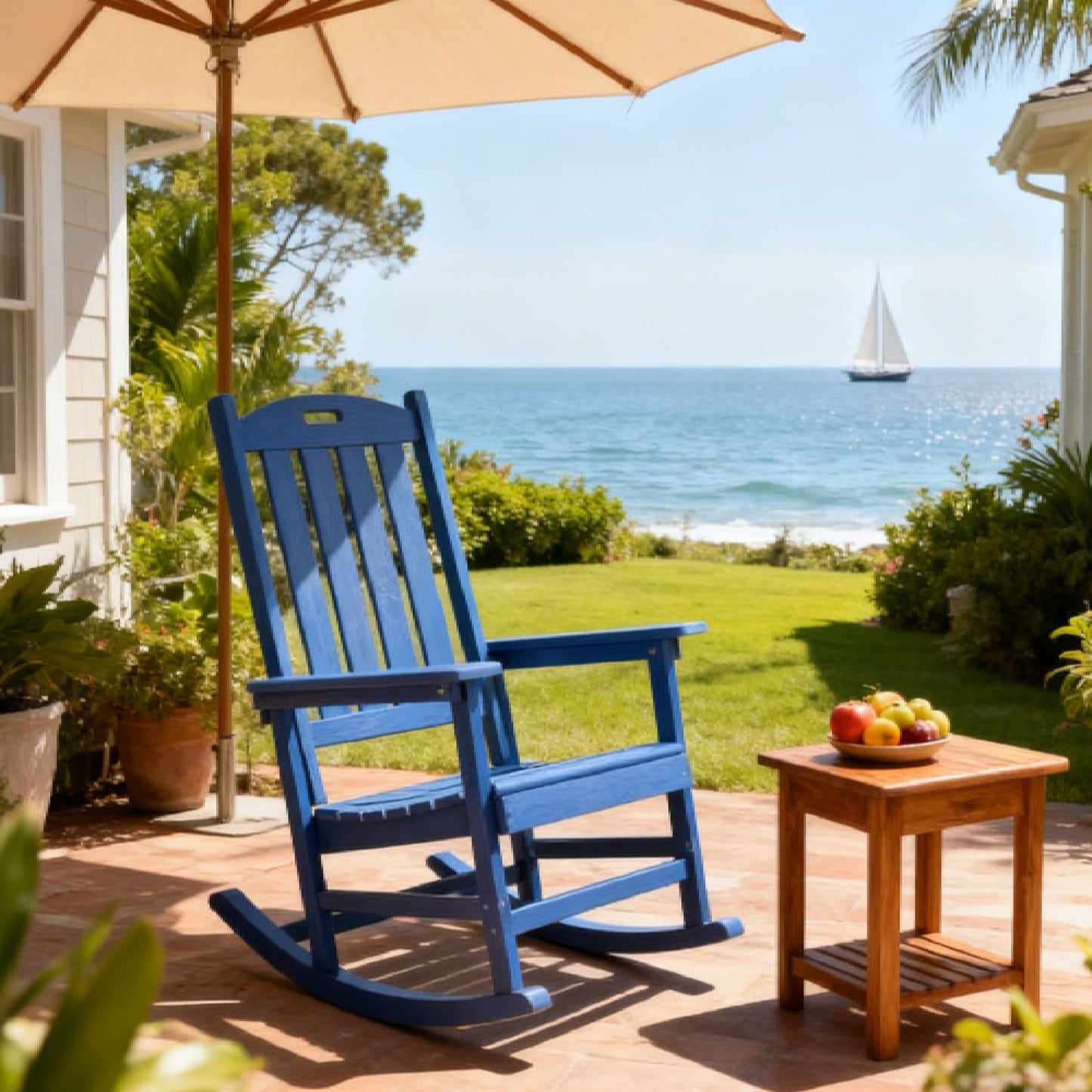All-Season Rocking Chair For Patio Leisure & Outdoor Lounge Area