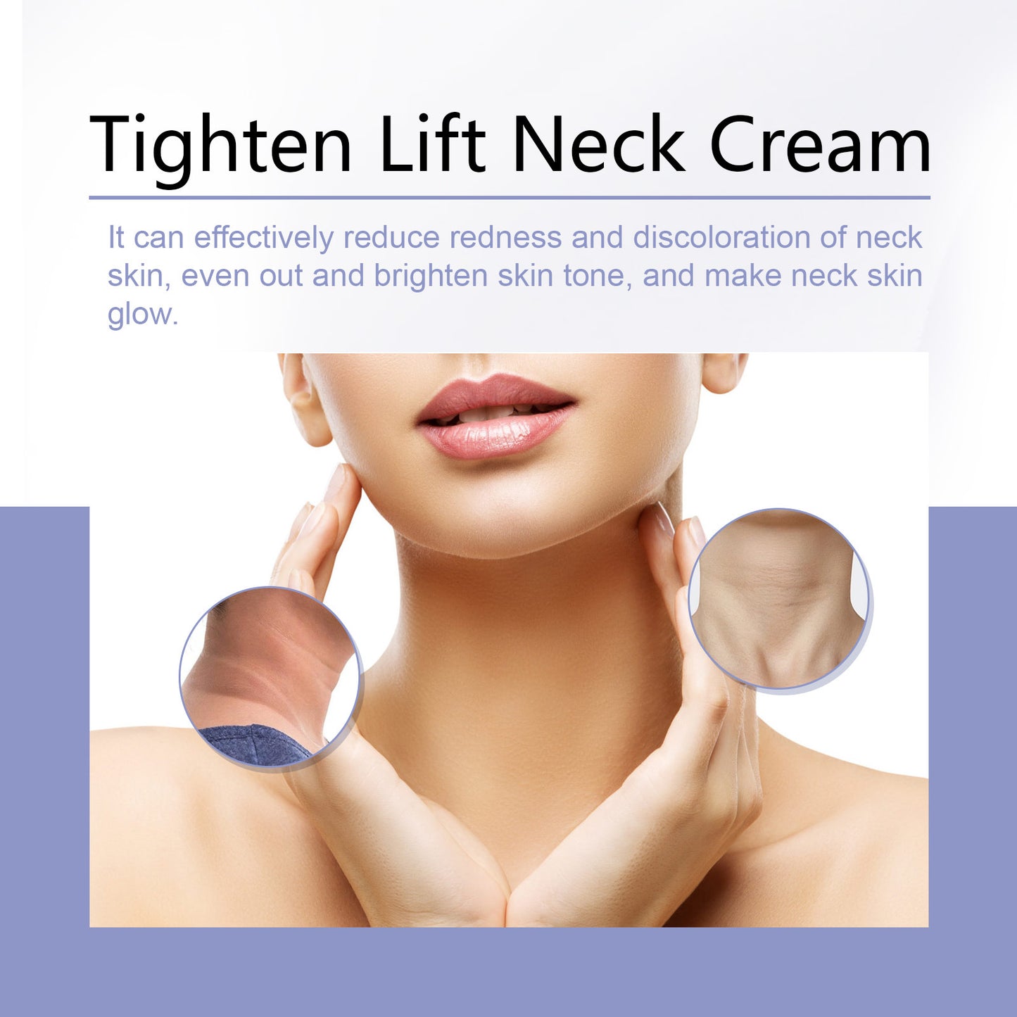 Neck Firming Cream - Anti-Aging Moisturizer for Sagging Skin and Wrinkles