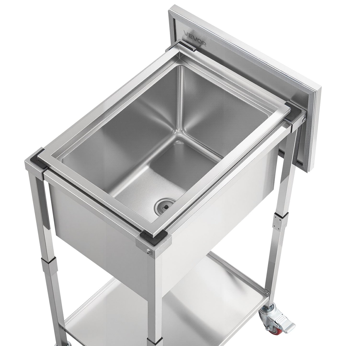 32.8 Qt Rolling Ice Chest Cooler Cart - Outdoor Beverage Bin