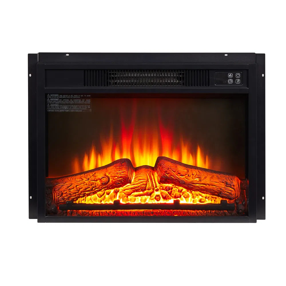 23" Electric Fireplace Insert - 1400W with Remote Control