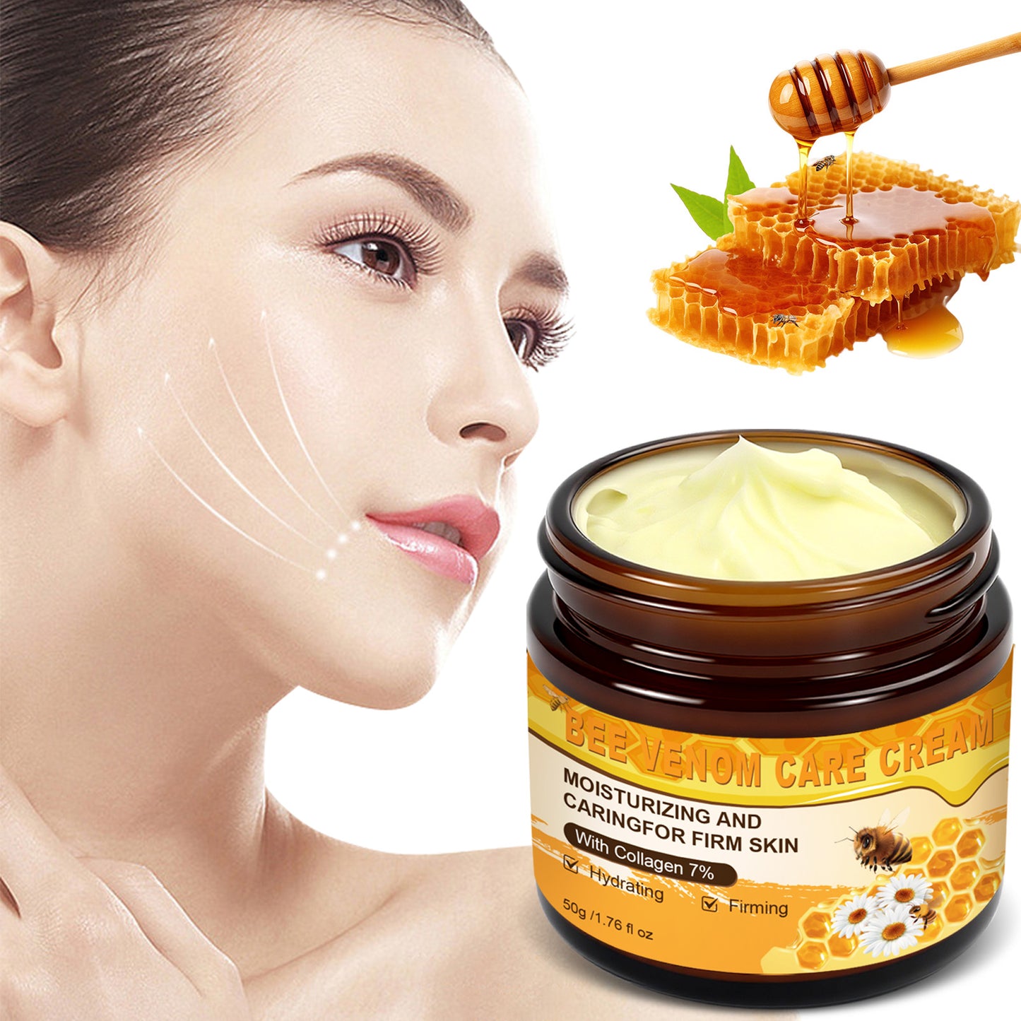 Bee Venom Nourishing Skin Cream 50g - Softens and Soothes All Skin Types