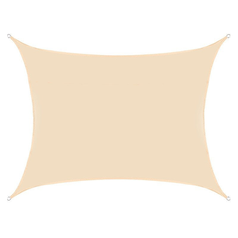 Rainproof Shade Cloth Sun Protection & Heat Insulation Tarpaulin - Water-Repellent Fabric, 2x2.5M Beige