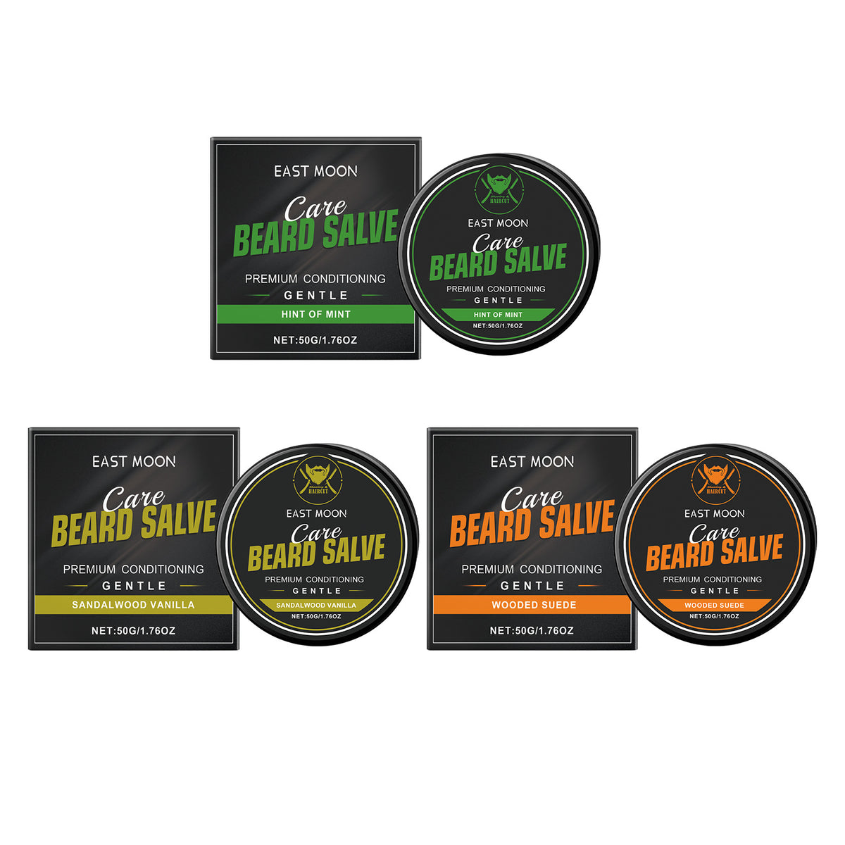 Men's Beard Care Nourishing Cream - Moisturizing & Gentle Cleaning, 50g
