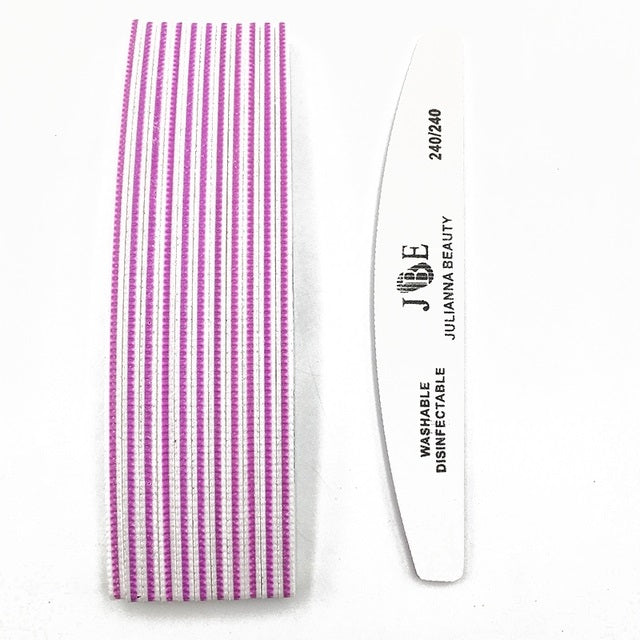 Grit Gel Nail File Set for Nail Art & Manicure - 10 Pcs