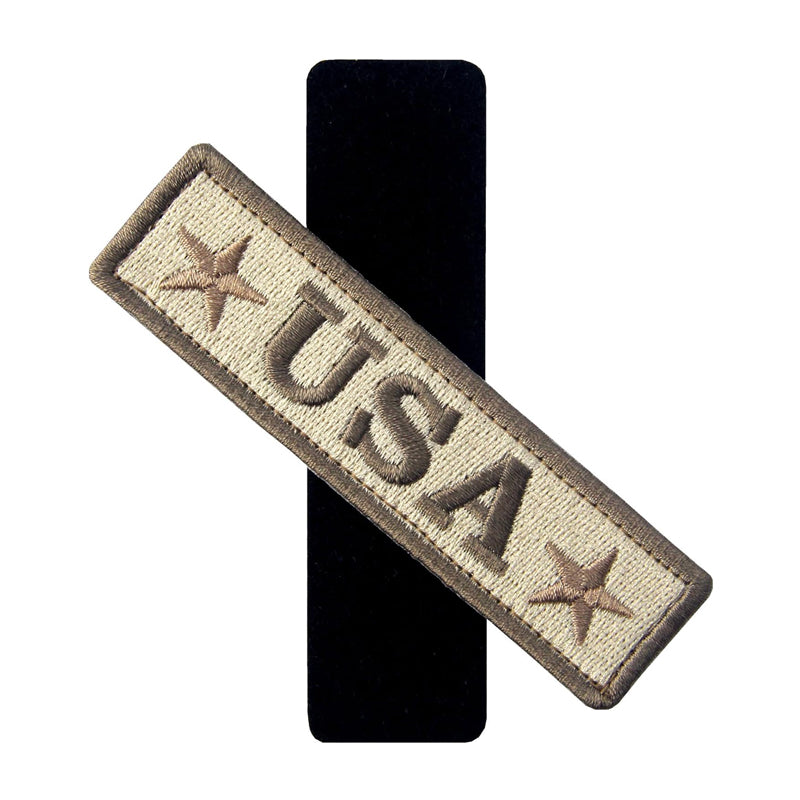 USA Tactical Morale Patches - Set of 4 Embroidered Velcro Patches