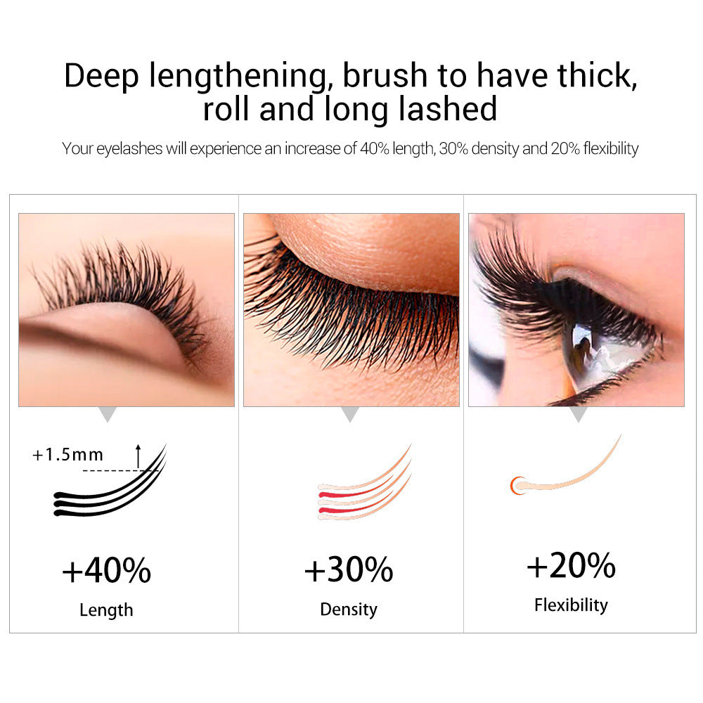 Black Curling Eyelash Essence - Natural & Long-lasting 20ml