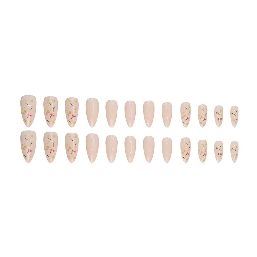 Starry Sky Nail Stickers with Glue - 24pc Gold Foil Set