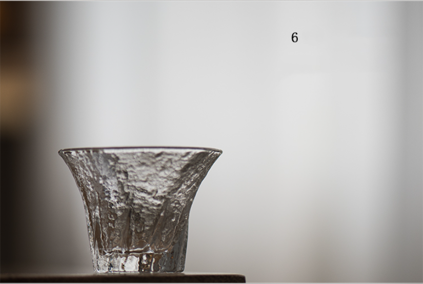 Transparent Glass Tea Cup Set - Heat-Resistant Japanese Style Drinkware