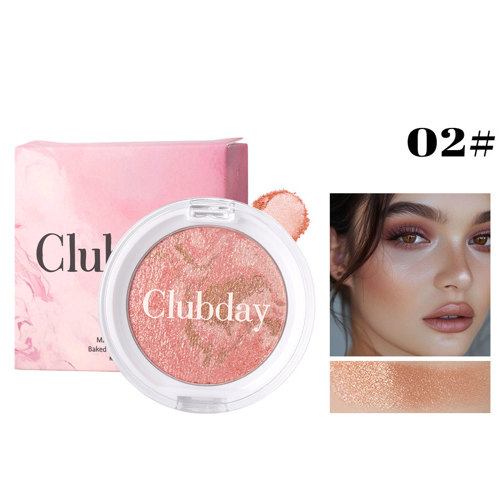 Marble Pattern All-in-One Face Palette - Highlighter, Blush & Bronzer