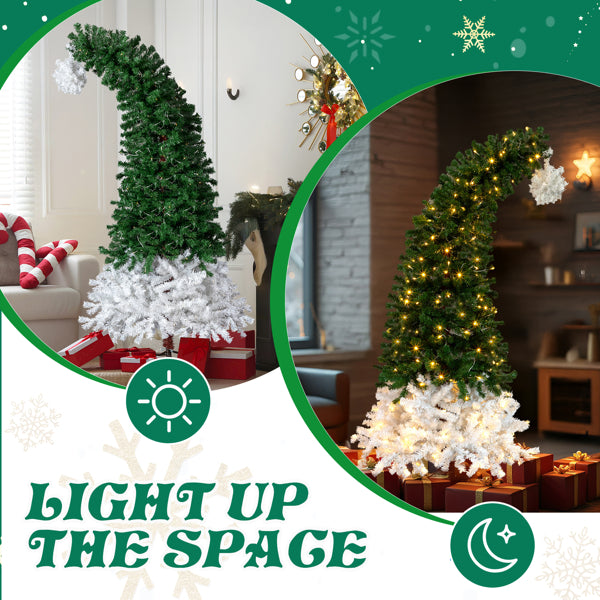 6 FT Pre-lit Santa Hat Christmas Tree with 250 Warm White Lights