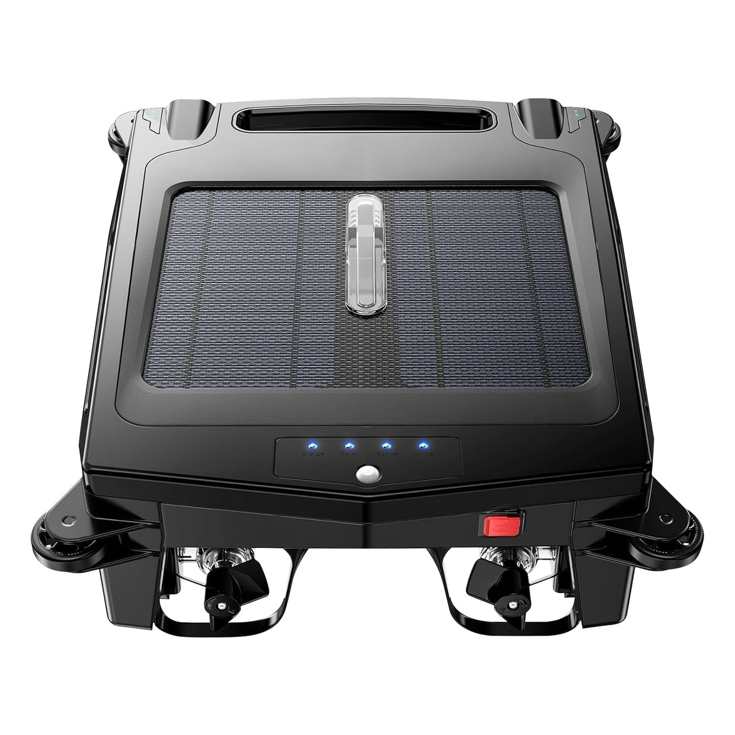 Solar Powered Robotic Pool Skimmer with APP Control, Dual Cleaning Modes, 1937sq.ft Coverage