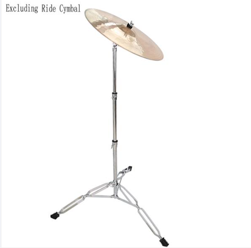 Straight Cymbal Stand Drum Hardware Percussion Mount Holder Set - Silver