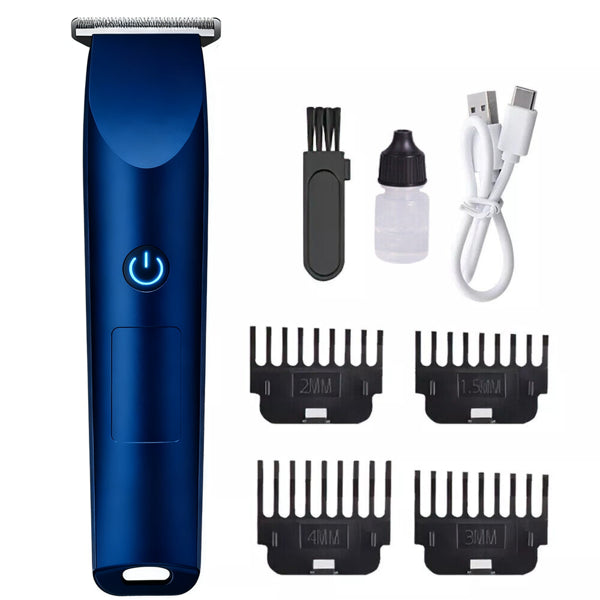 Professional Electric Hair Clipper and Beard Trimmer - Blue