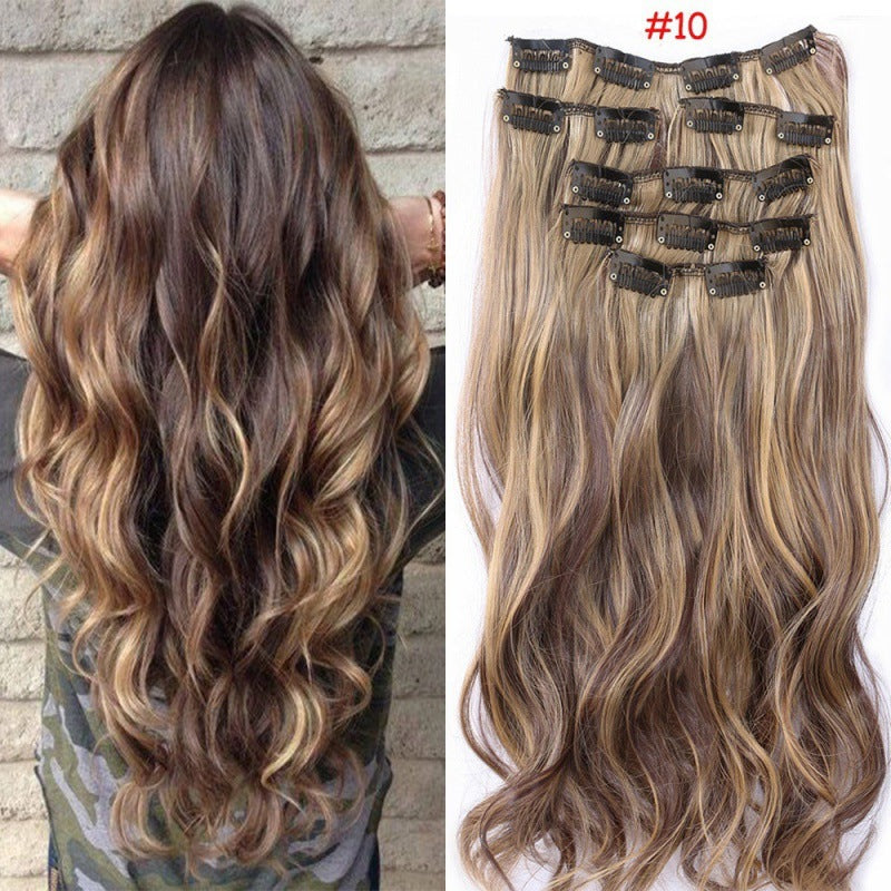 Clip-In Hair Extensions Set - Straight, Multiple Styles