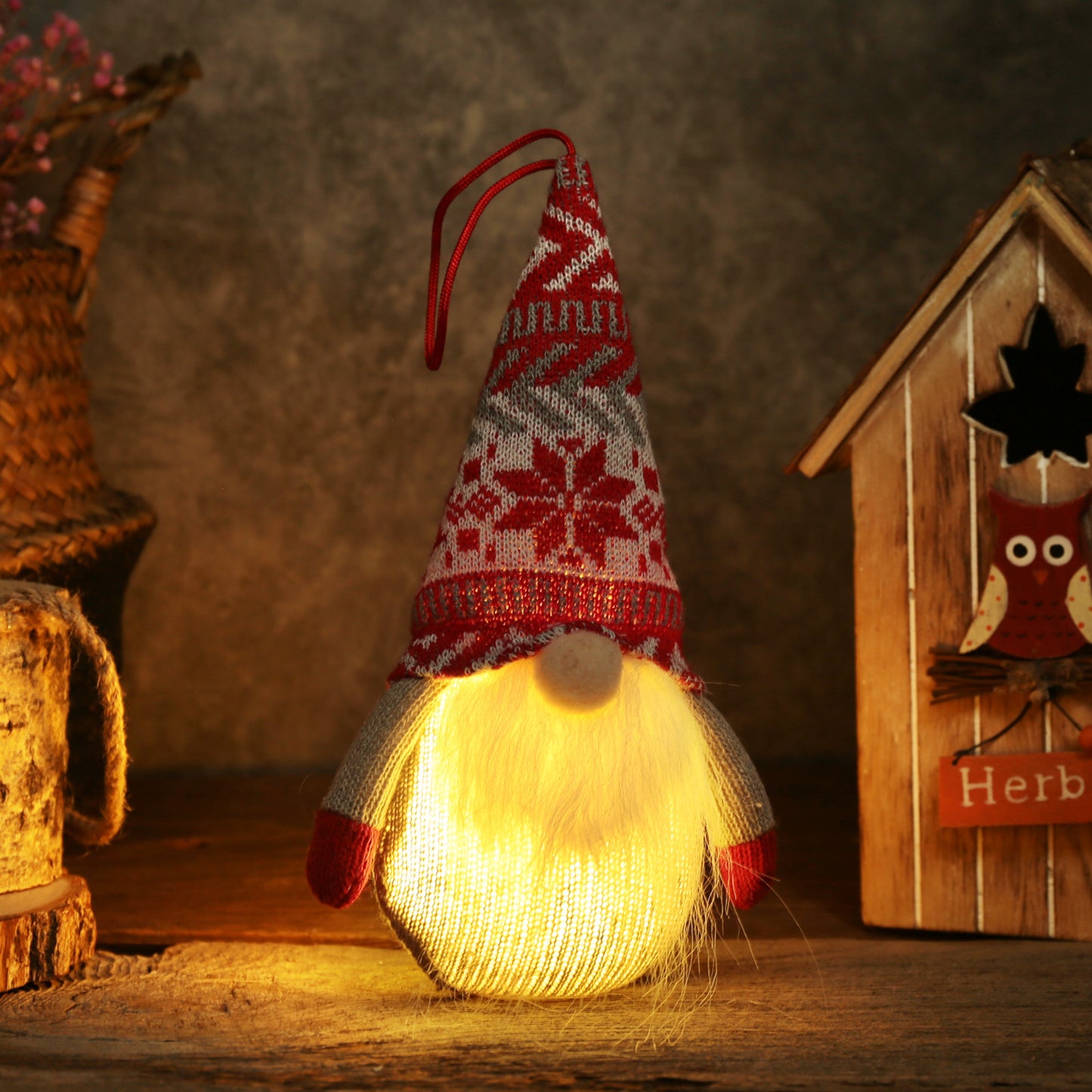 Christmas LED Luminous Doll Decoration - Nordic Holiday Ornament