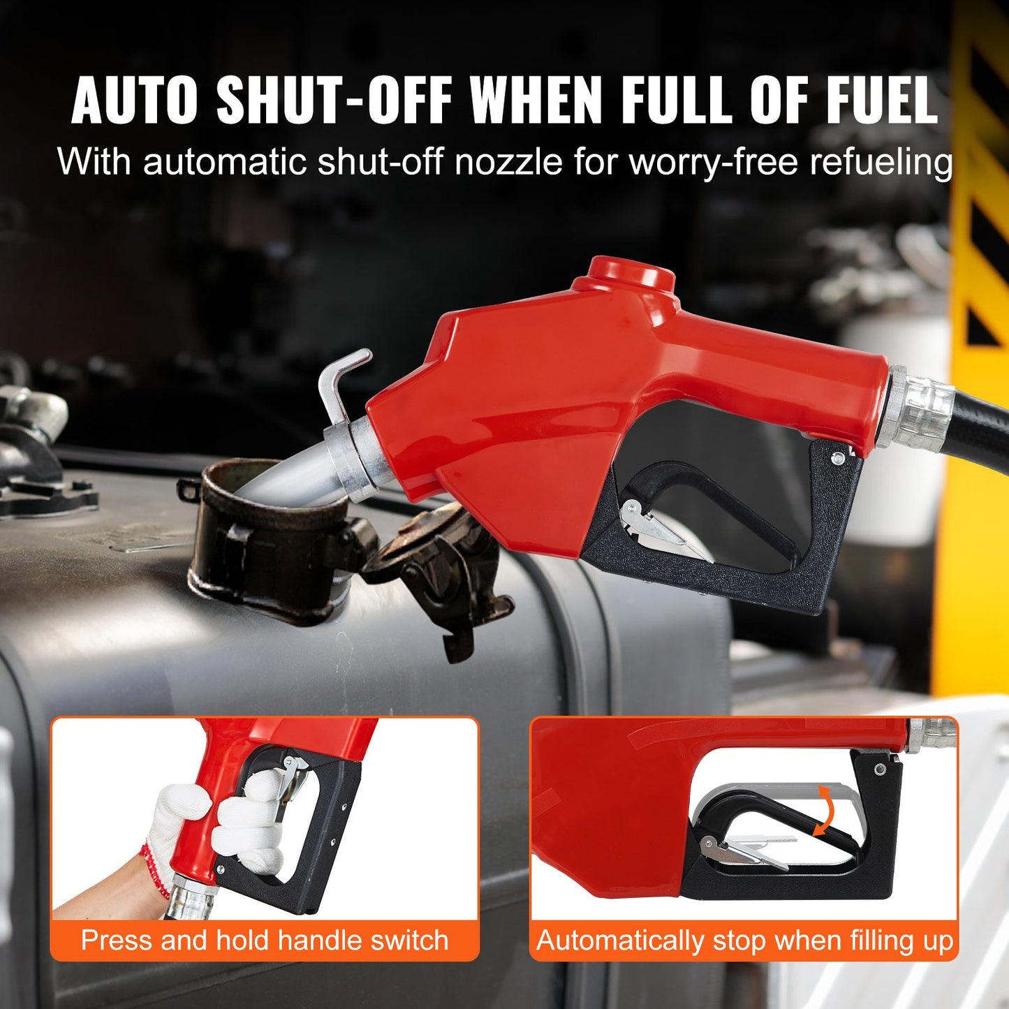 12V DC Fuel Transfer Pump - 20 GPM Gasoline Diesel Kerosene Ethanol Biodiesel