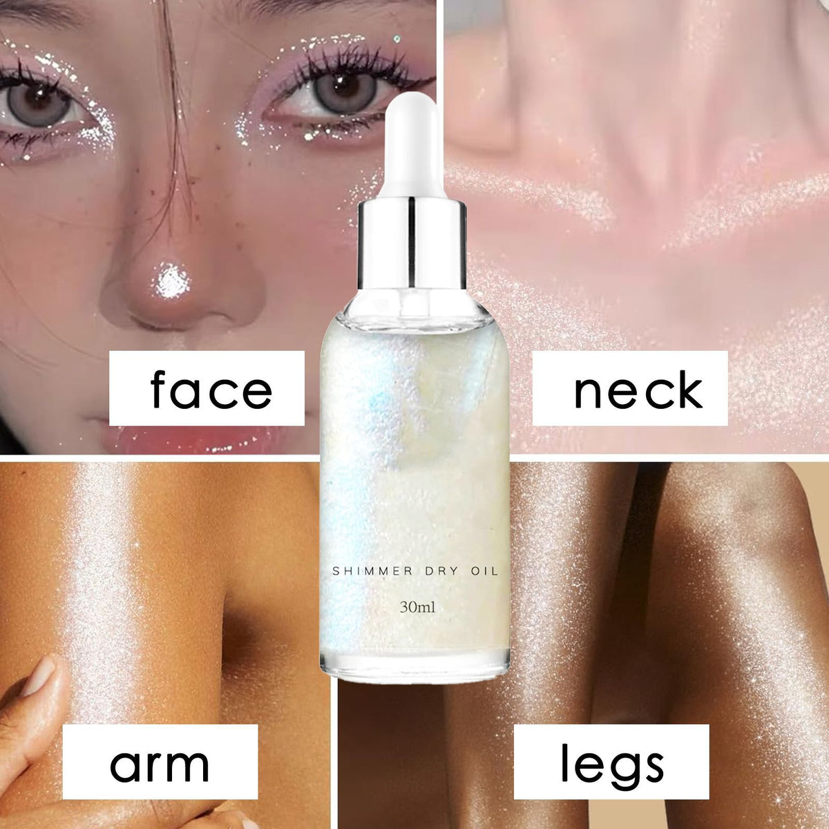 Facial Body Highlight Oil 30ml – Shimmering Skin Oil for Face & Body
