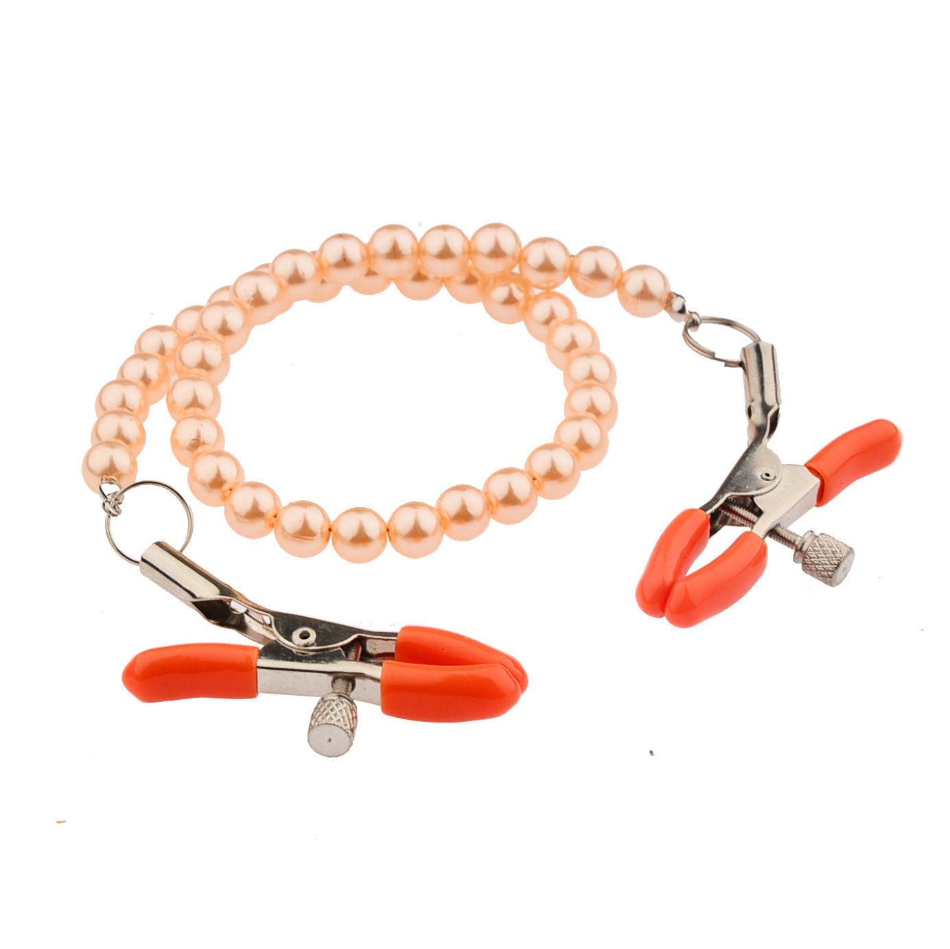 Women’s Fashion Nipple Clamp with Pearl Chain - Adjustable Sensory Toy