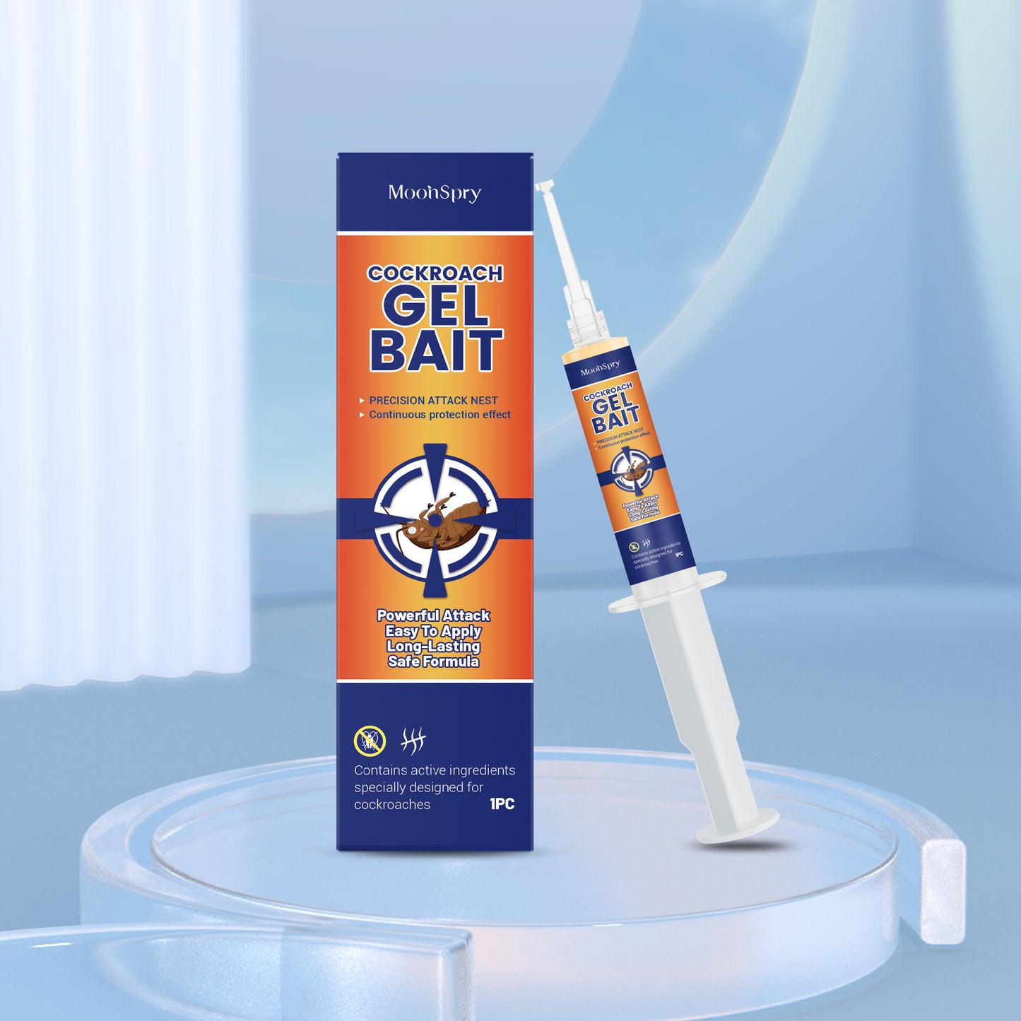 Cockroach Gel Bait - Pest Control Trap for Kitchen and Home Use