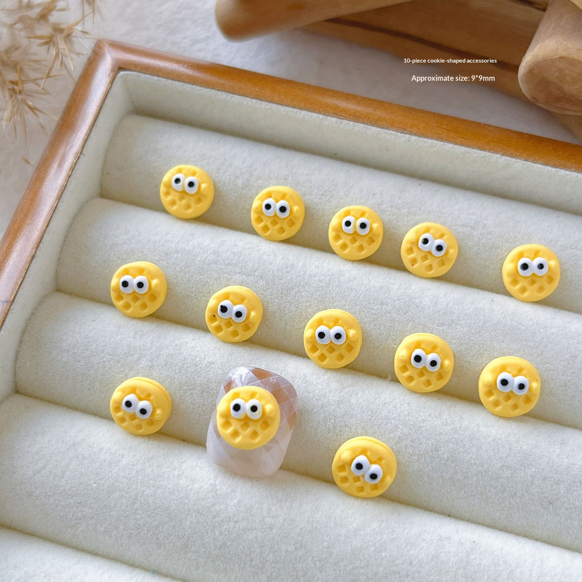 Edible Toy Cookie Nail Art Accessories Kit - Cartoon Series Resin Decor