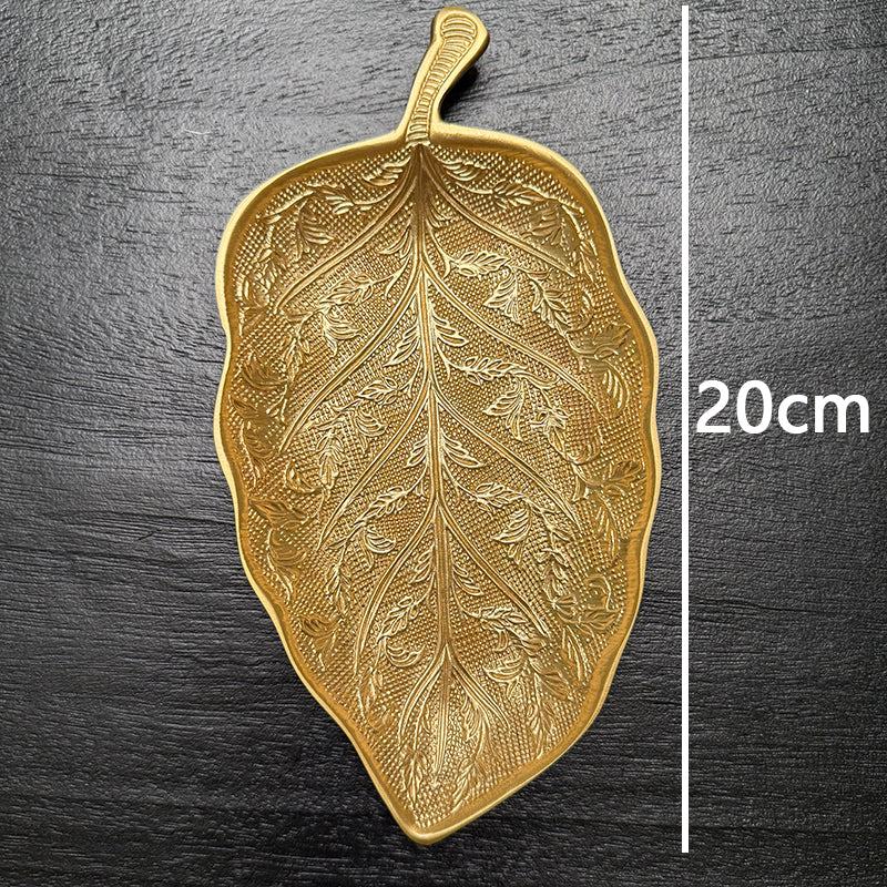 European Style Brass Dried Fruit Tray Jewelry Storage Organizer