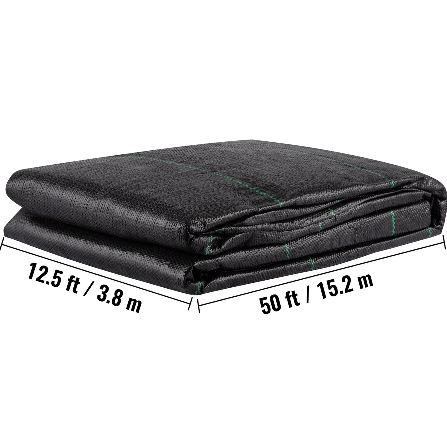 Heavy Duty Geotextile Fabric 12.5 x 50 ft Woven PP Land Stabilization Barrier