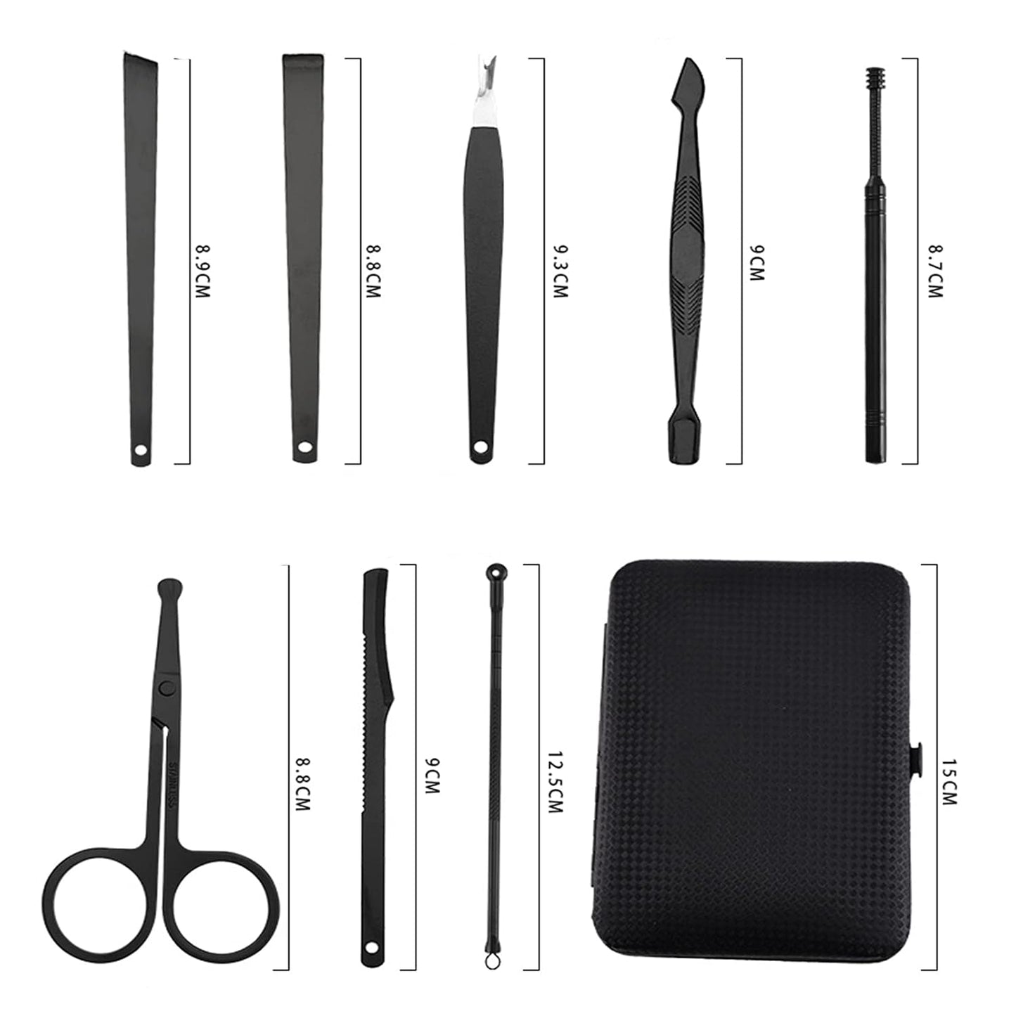 18-Piece Nail Clipper Set Manicure Pedicure Tool Kit with Professional Nail Clippers