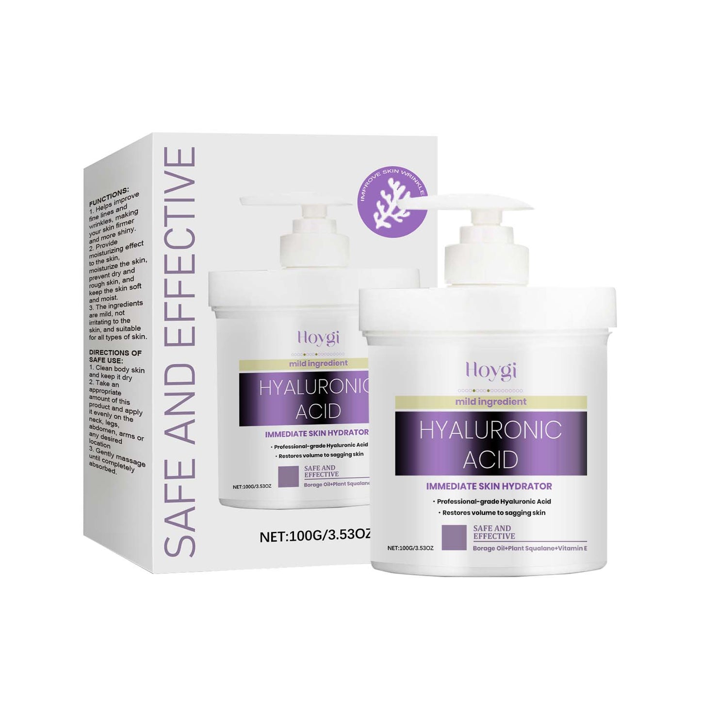 Hyaluronic Acid Body Cream - Moisturizing & Skin Firming Lotion