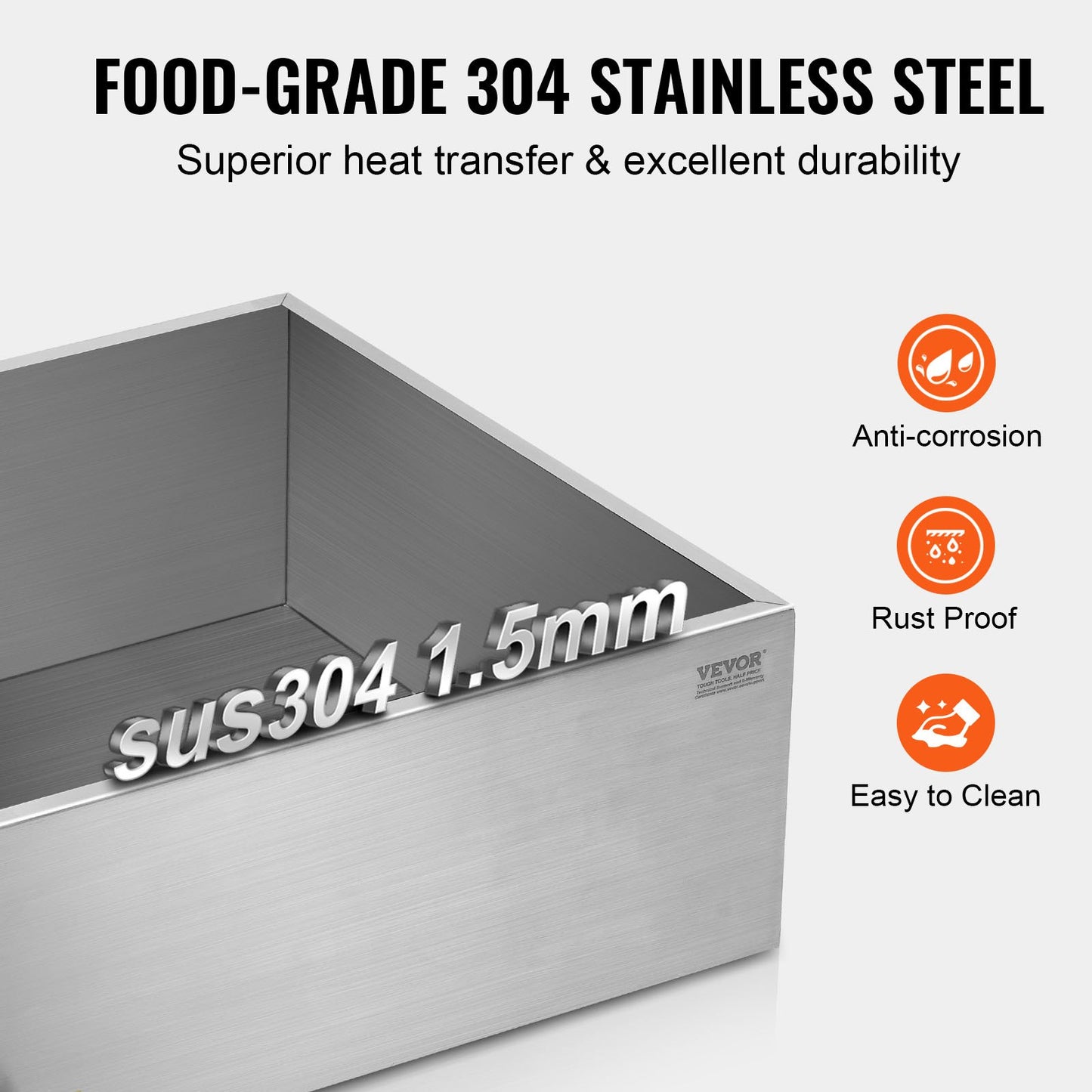 304 Stainless Steel Maple Syrup Evaporator Pan with Valve