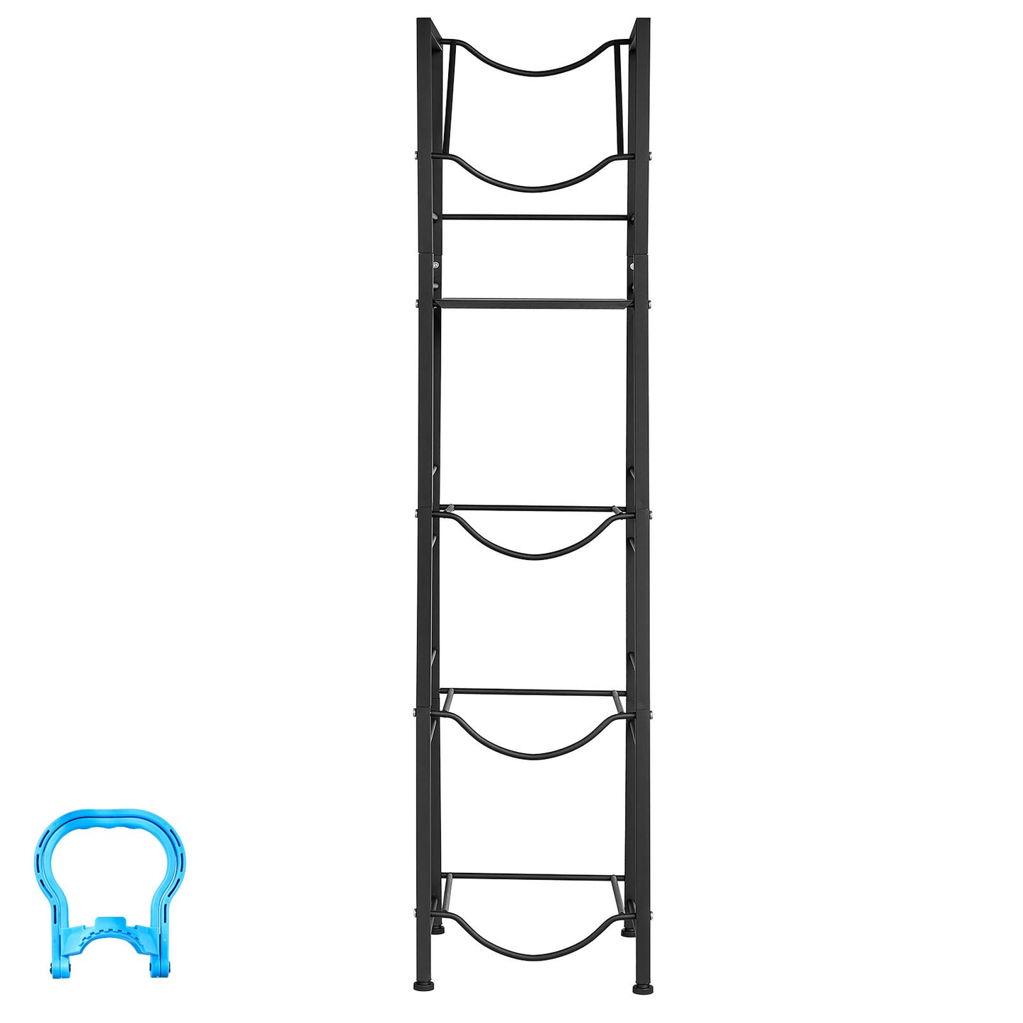 Heavy Duty Water Jug Holder 5 Tiers for 3-5 Gallon Bottles, Organizer with Shelf