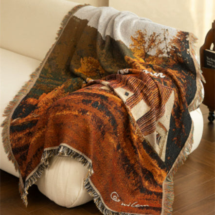 Retro Sofa Cover Cloth - Light Luxury Living Room Protectant Blanket