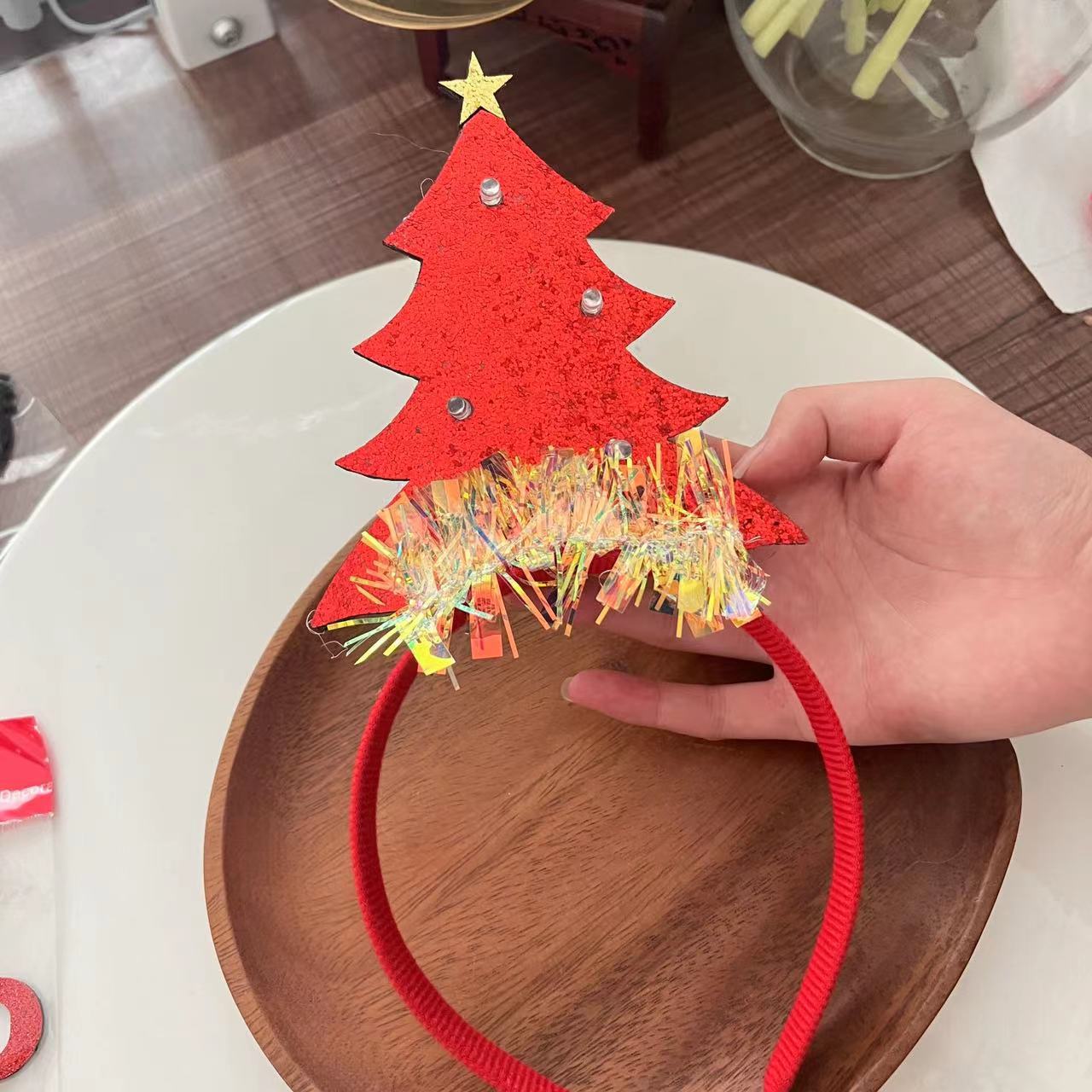Christmas Light Headband for Women – Snowflake & Holiday Styles