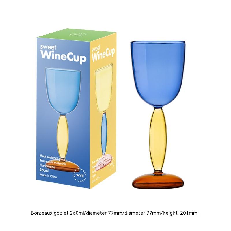 Borosilicate Handmade Red Wine Glass - Nordic Style, 260ml & 420ml Variants