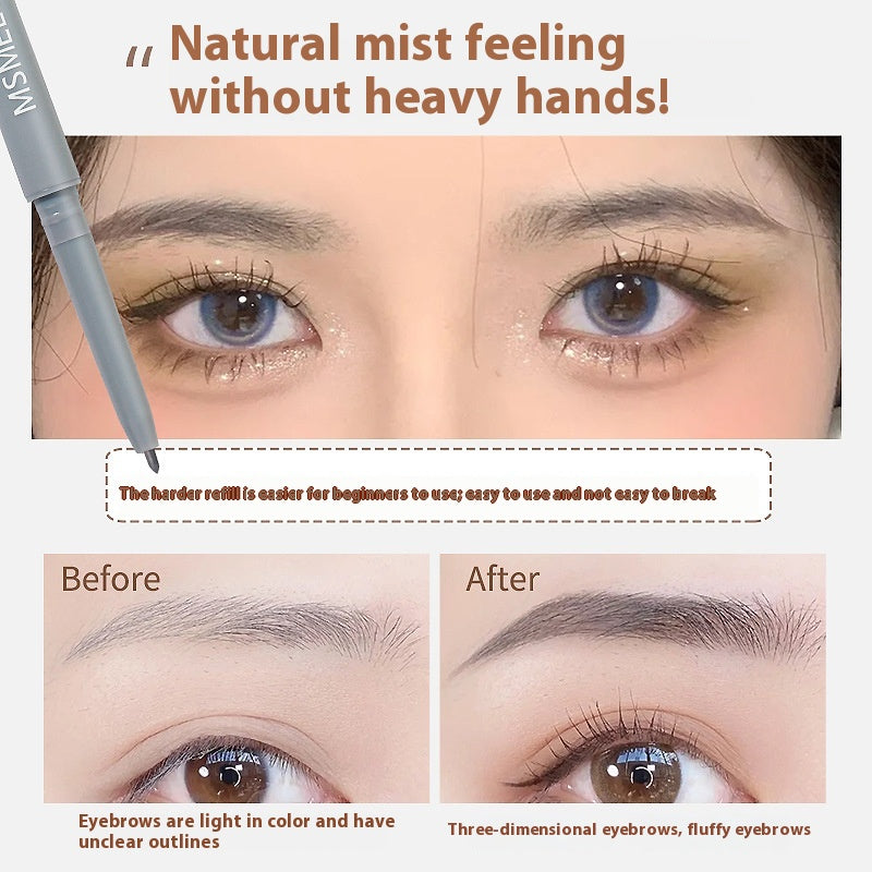 Waterproof Natural Eyebrow Pencil Thin Head - Smudge-proof Makeup Tool