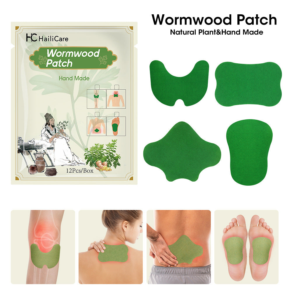 Herbal Knee, Lumbar, Cervical & Foot Patch Set for Pain Relief - 12 Patches