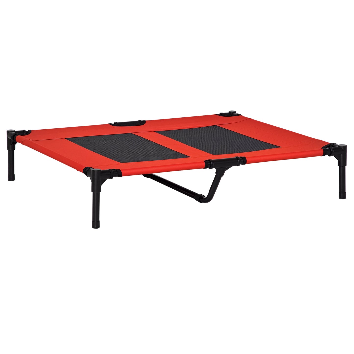 36x30 Elevated Cooling Dog Bed with Mesh Ventilation - Red