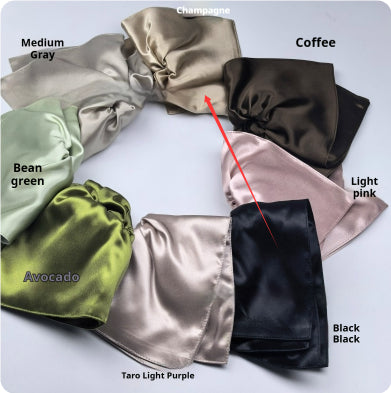 Silk Square Scarf Hair Tie - 22mm Glossy, Multiple Colors