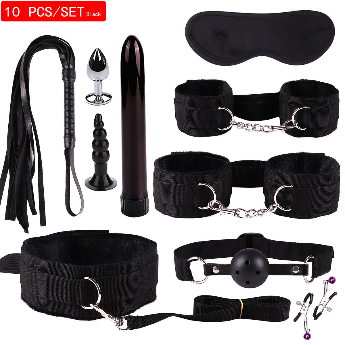 Adult Bondage Nylon Leather Suit Set - Multiple Variants