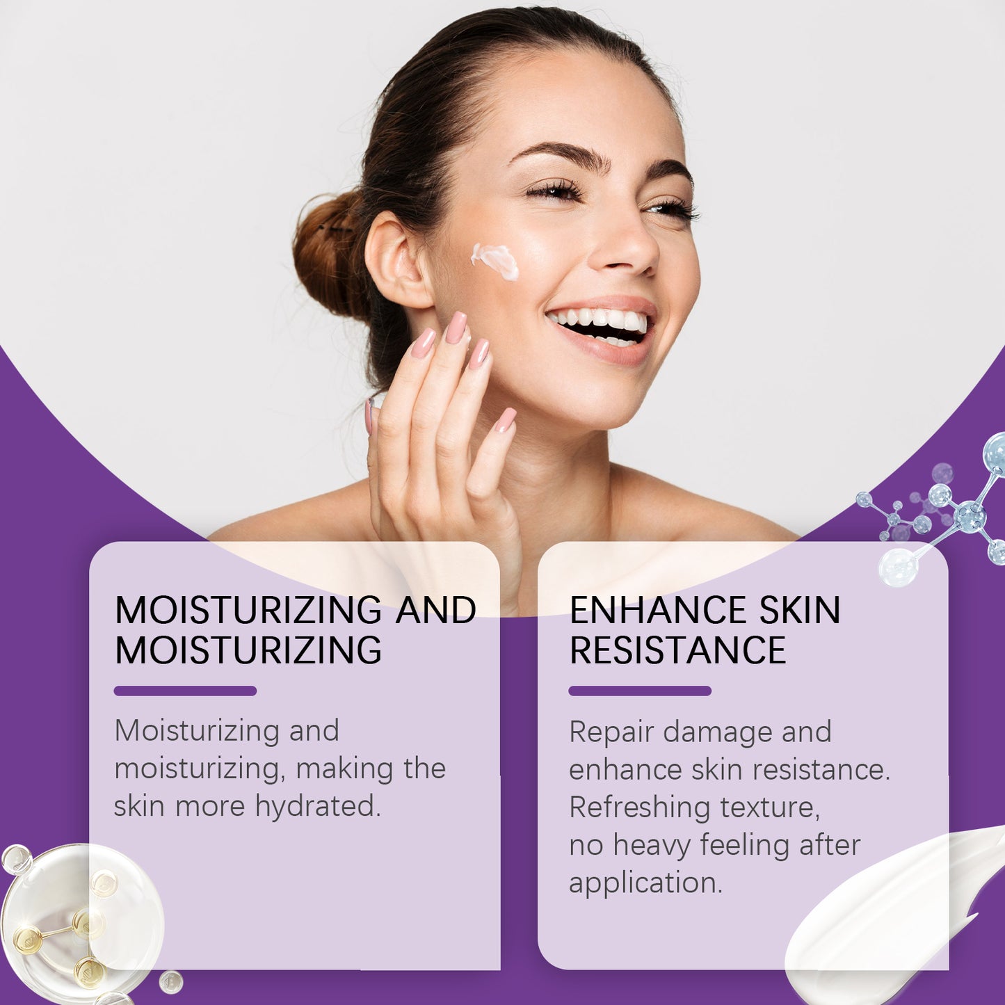 Azelaic Acid Facial Repair Cream for Pore Cleansing and Skin Smoothing