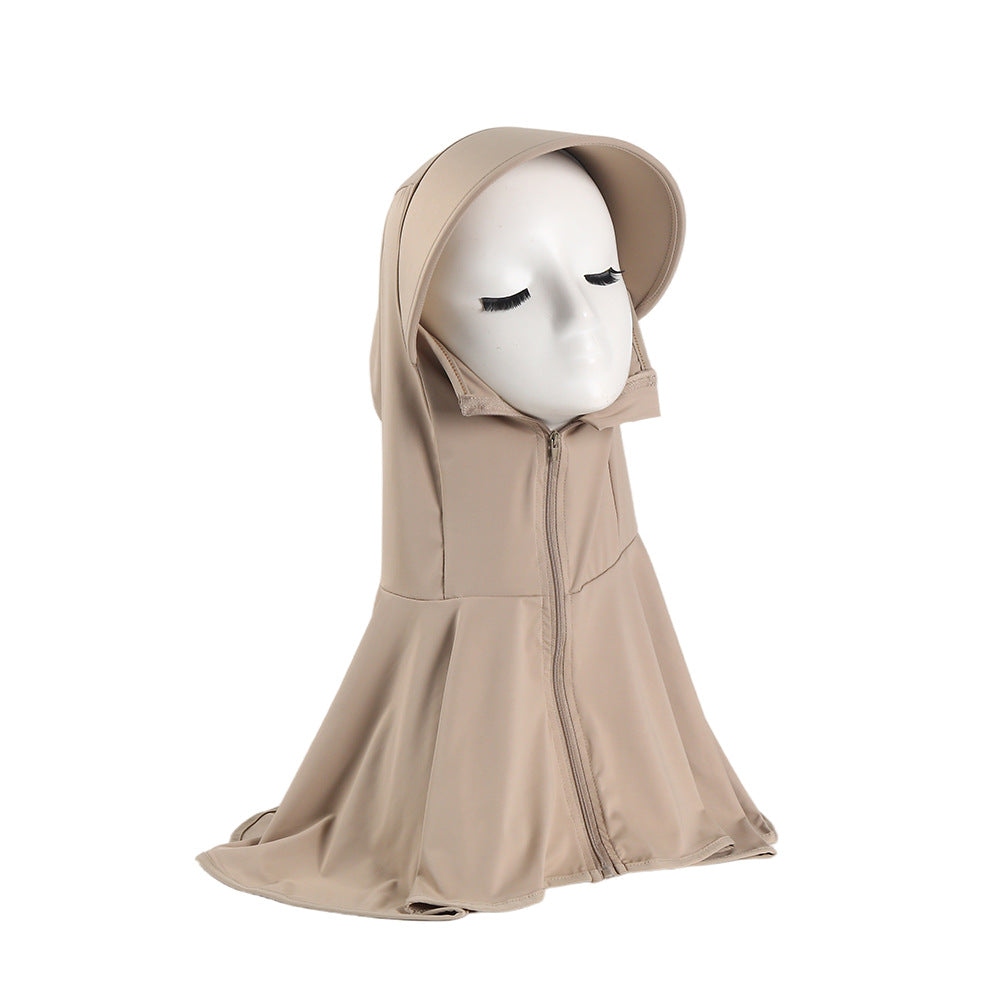 Women's UV Protection Hooded Face Mask Shawl