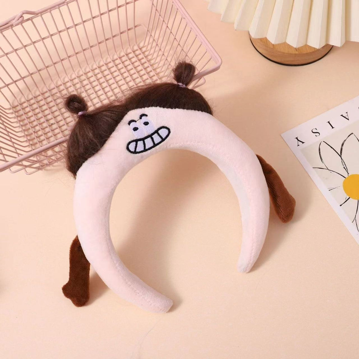 Plush Doll Hair Band Handmade Hair Accessory for Kids and Adults