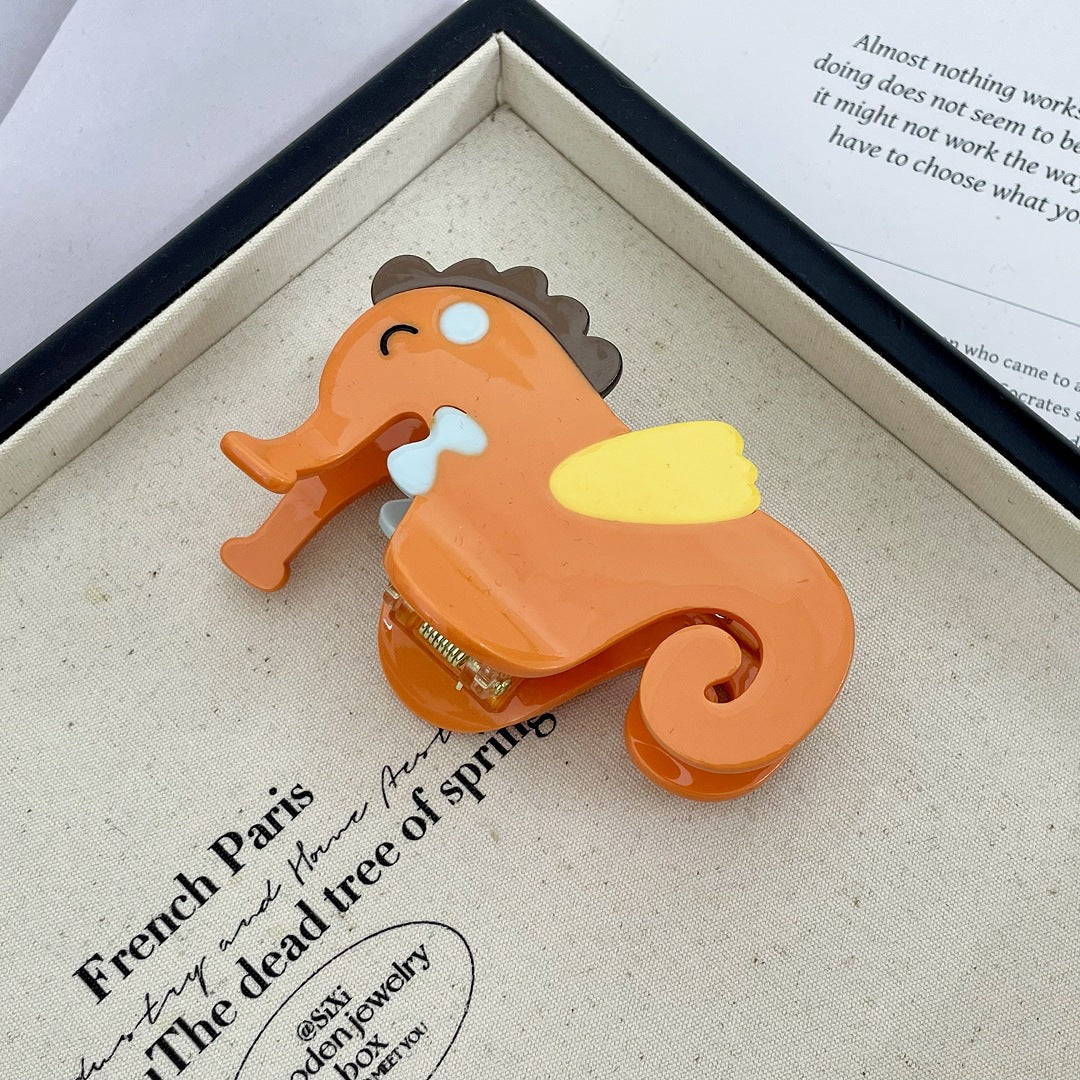 Ocean Design Hairpin - Conch, Whale & Crab Patterns