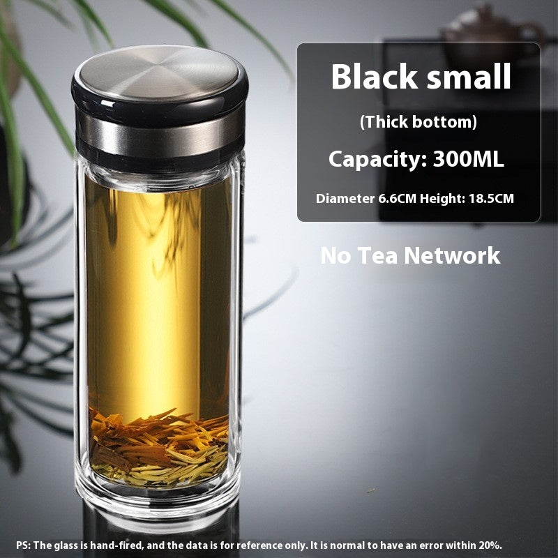 Double Layer Glass Cup with Large Capacity Insulation - Multiple Variants
