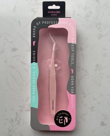 Non-Stick Teflon Lash Tweezers for Precision Eyelash Extension Application