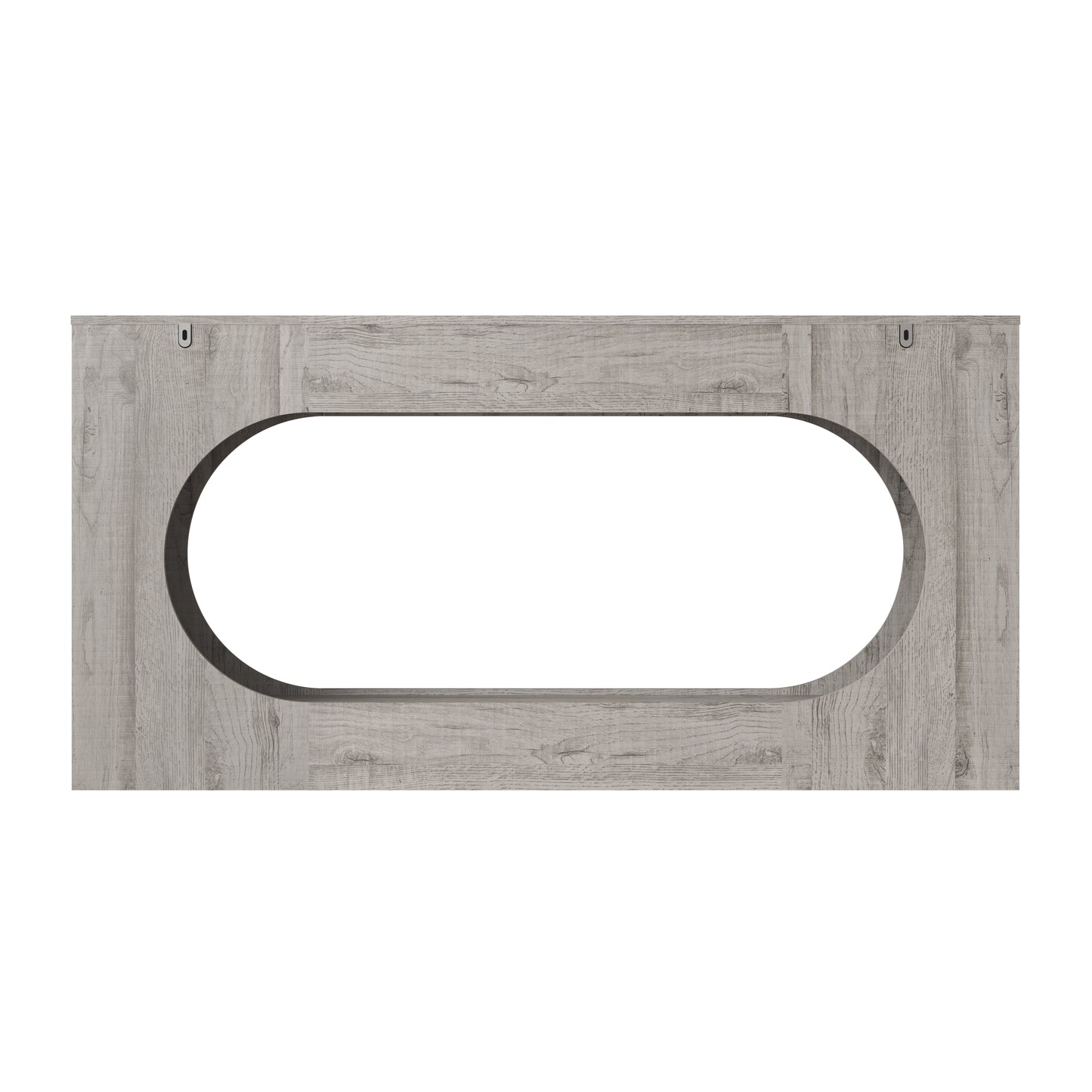 Grey Wood Grain Console Table with Storage Drawer - 63"